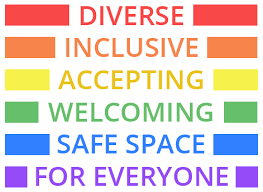 Diversity photo. Inclusive Safe space for everyone. 